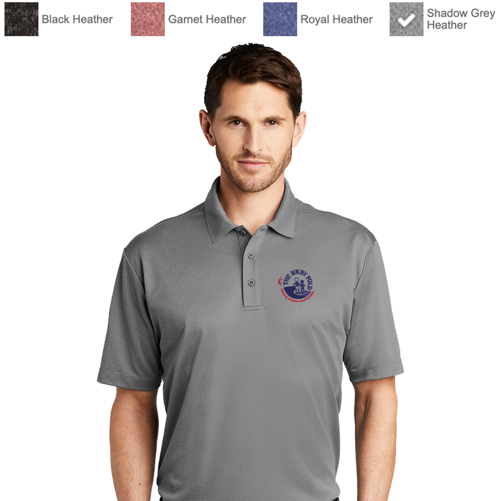 Baby Fold - Heather Performance Polo