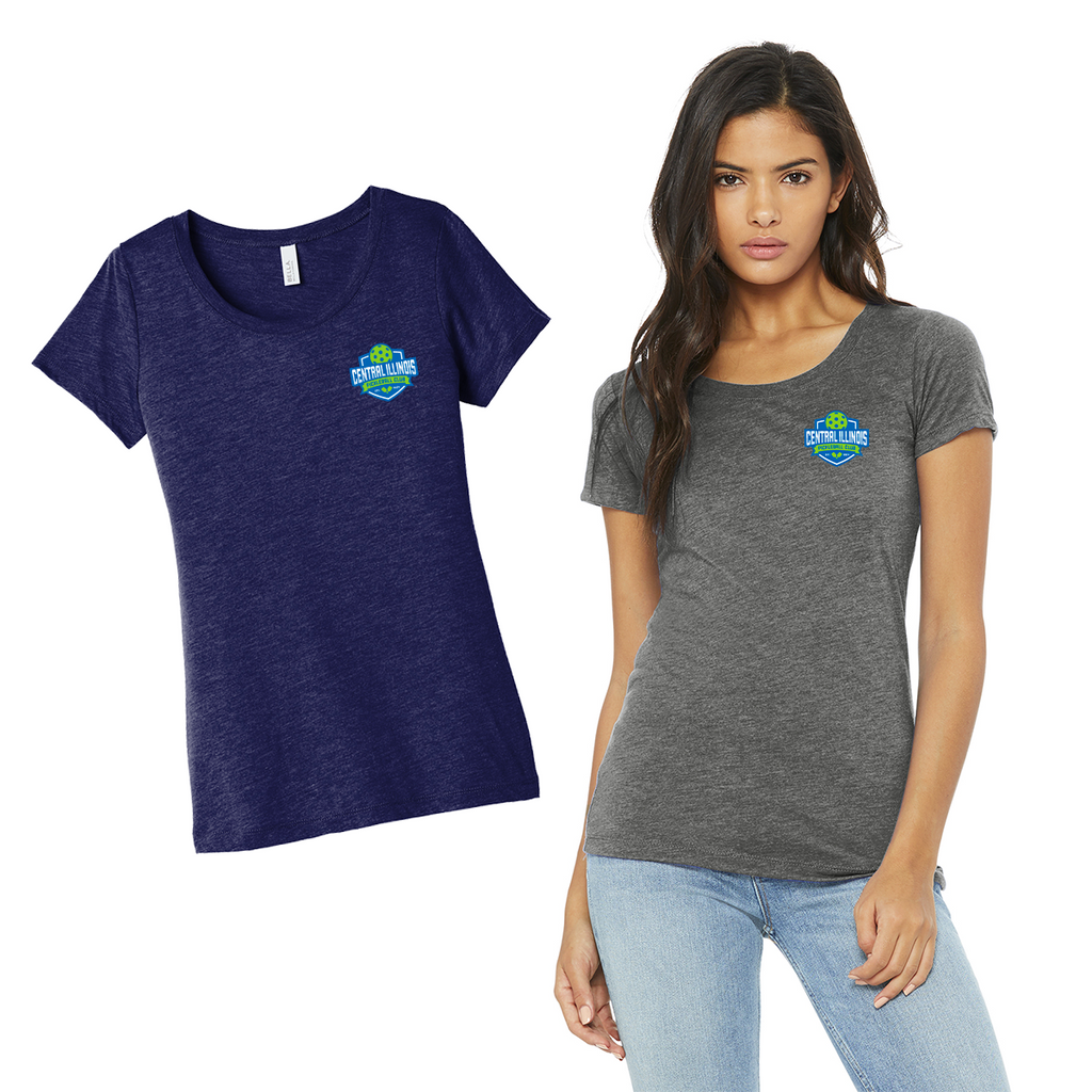 CIPC - Central Illinois Pickleball Club - Ladies' Triblend Tee
