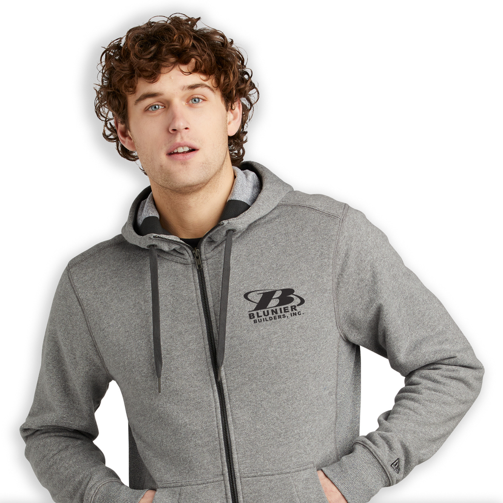 BB - Blunier Builders - French Terry Full-Zip Hoodie - EMB - No back logo