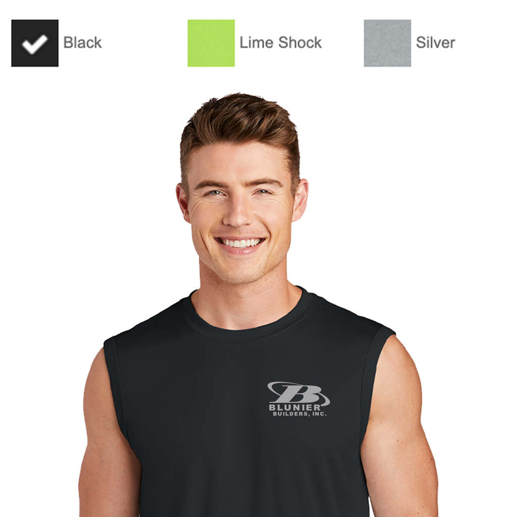 BB - Blunier Builders - 100% Poly Sleeveless Tee