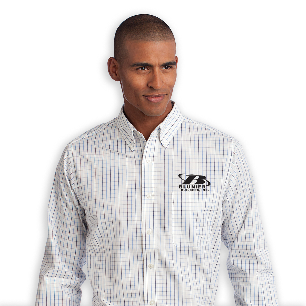 BB - Blunier Builders - TALL Tattersall Easy Care Shirt