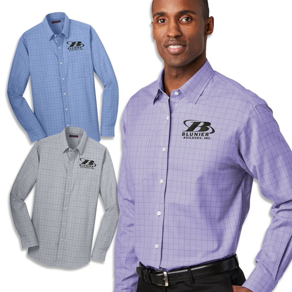 BB - Blunier Builder Windowpane Plaid Shirt