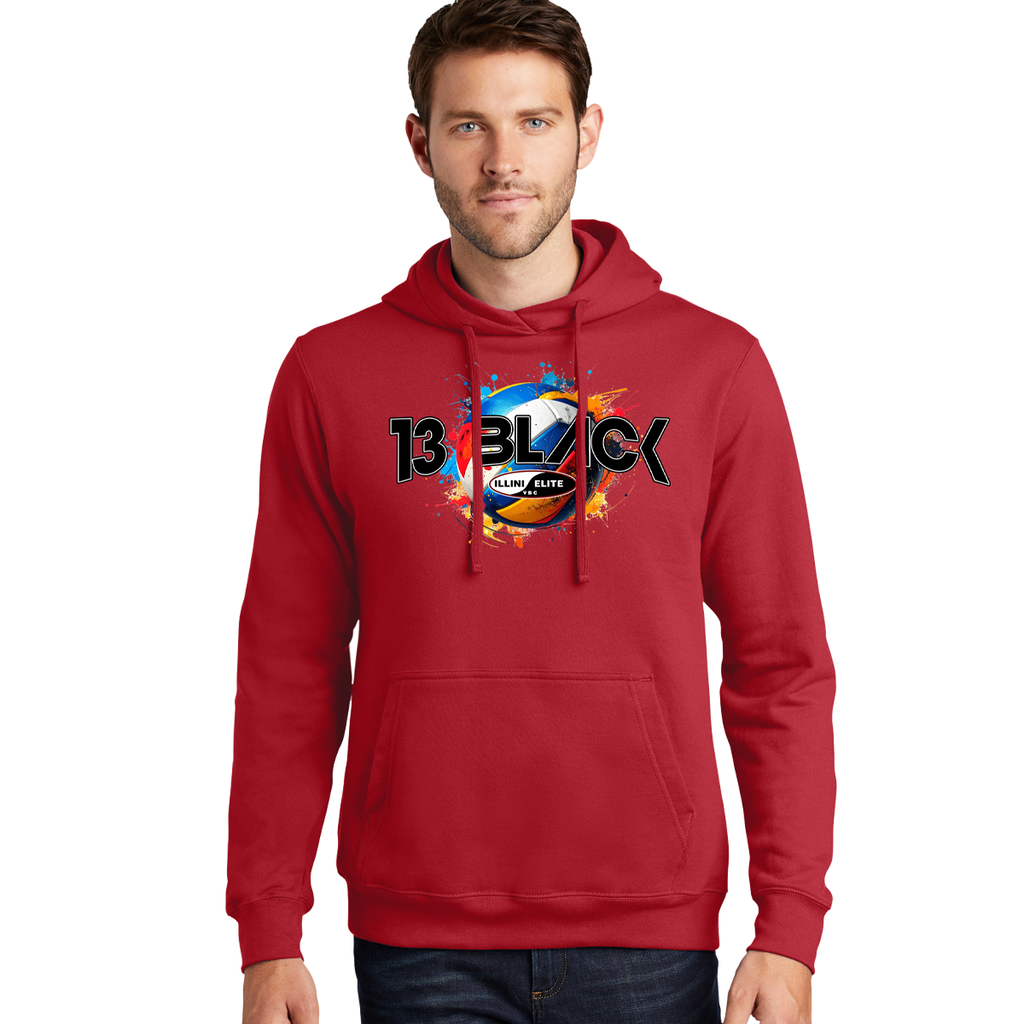 13BV - 13 Black Volleyball - Cardinal Hoodie