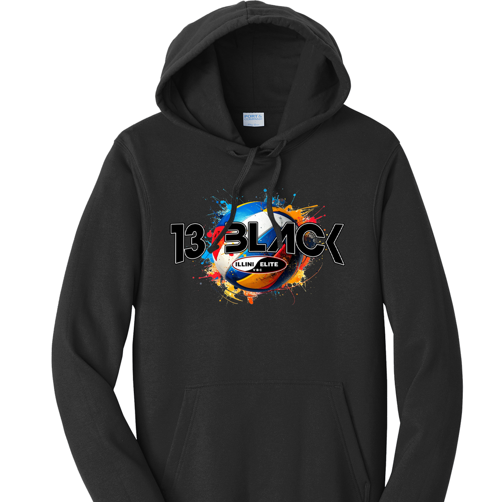 13BV - 13 Black Volleyball - Black Hoodie