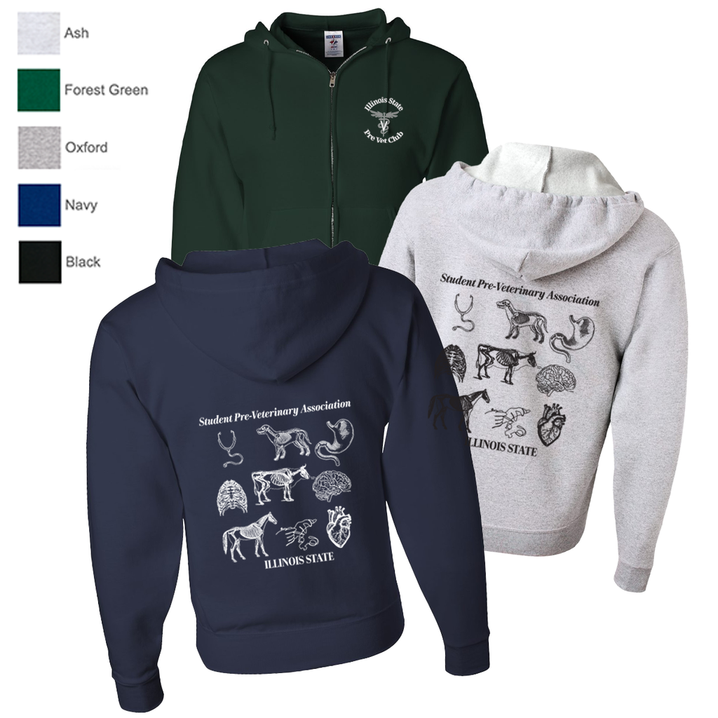 ISUSPVA - SPVA Spring - Full-Zip Hoodie - "Anatomy Collage"