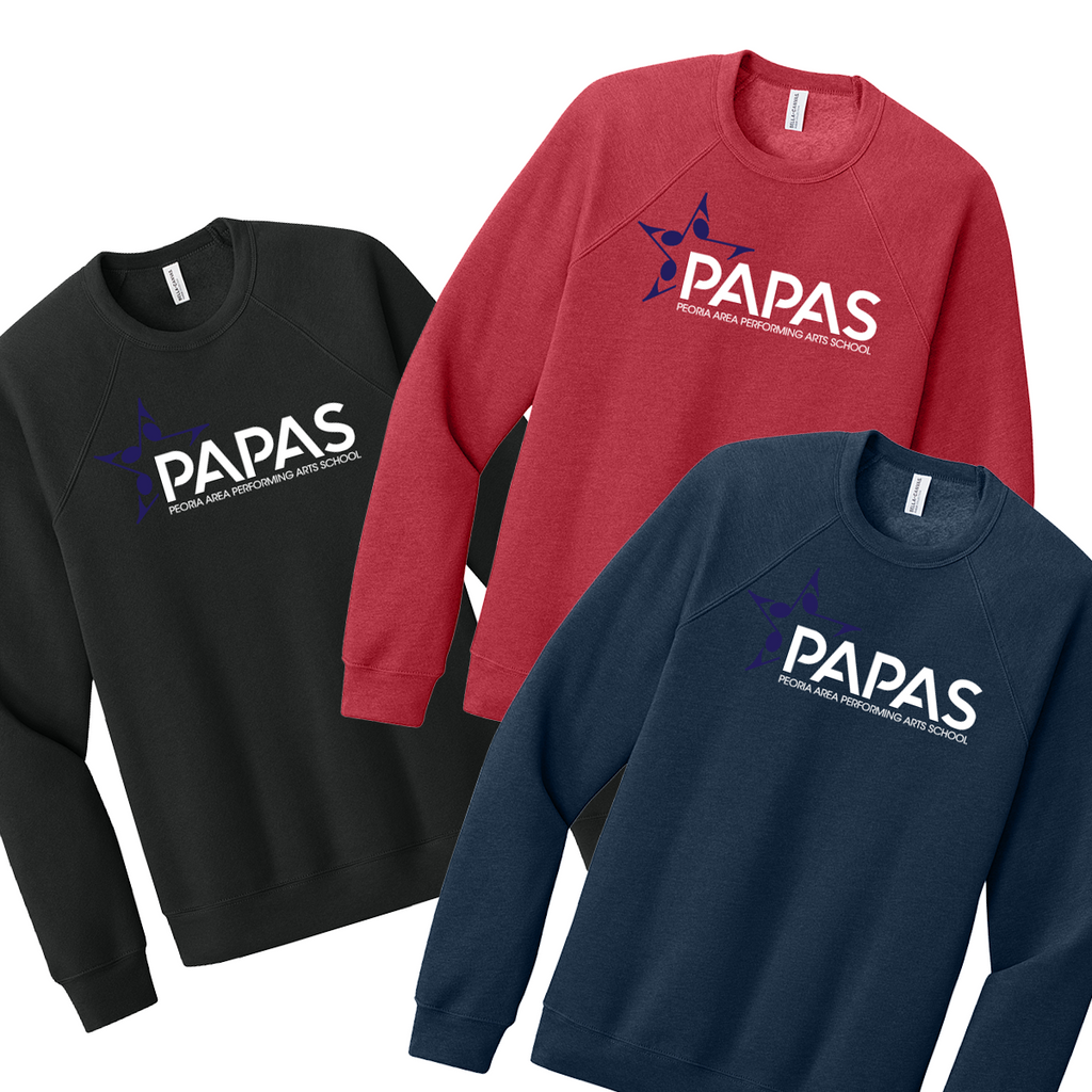 PAPAS - Peoria Area Performance Arts School - PAPAS - Sponge Fleece Crewneck Sweatshirt