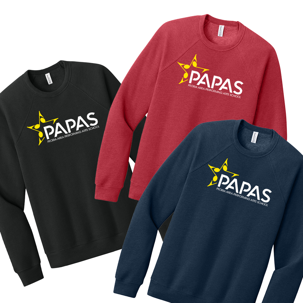PAPAS - Peoria Area Performance Arts School - PAPAS - Sponge Fleece Crewneck Sweatshirt