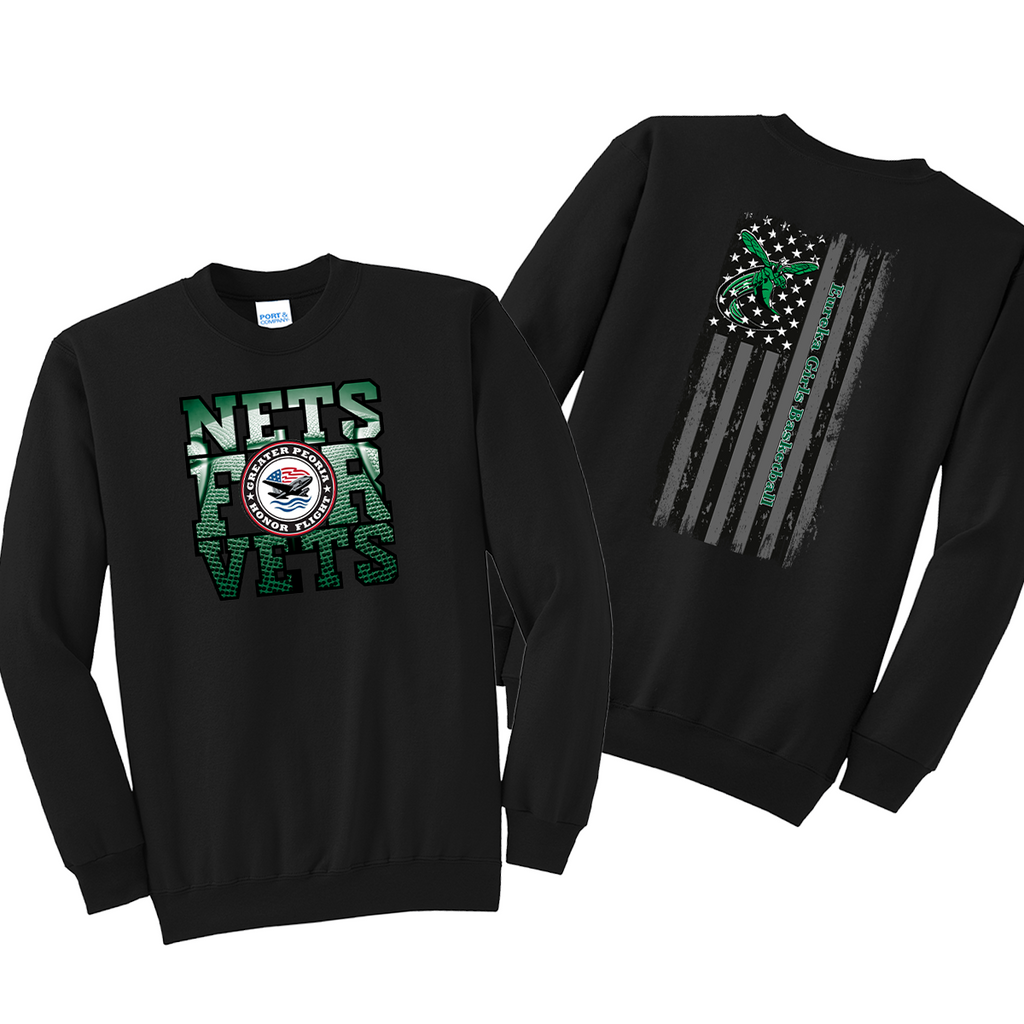 NFV25 - Nets for Vets - Crewneck Sweatshirt - Eureka Design