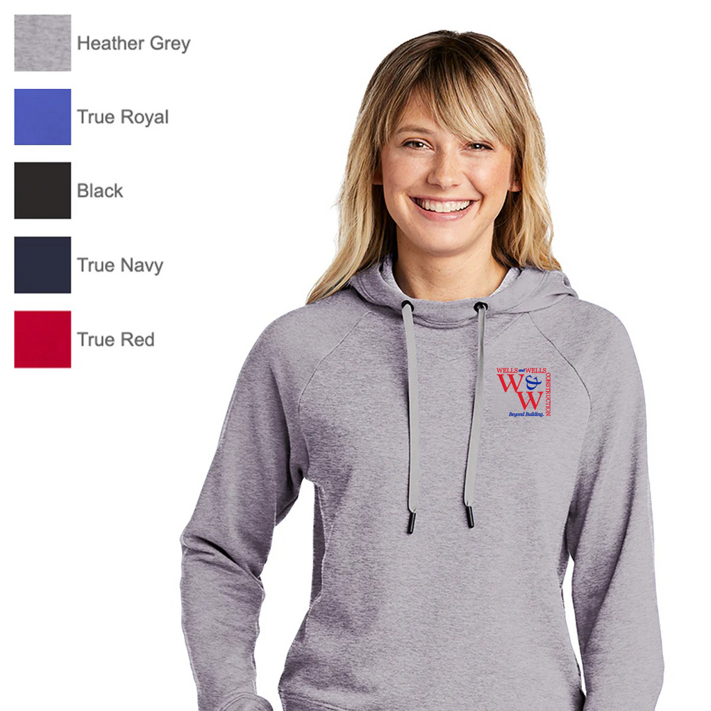 WWC22 - Wells & Wells Ladies - Ladies Lightweight French Terry Hoodie