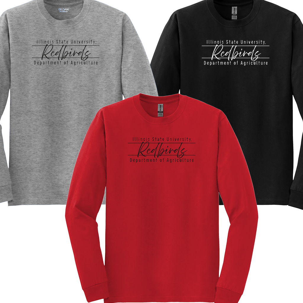 ISUAG25 - General Ag - Long Sleeve Tee - "Redbirds Script"