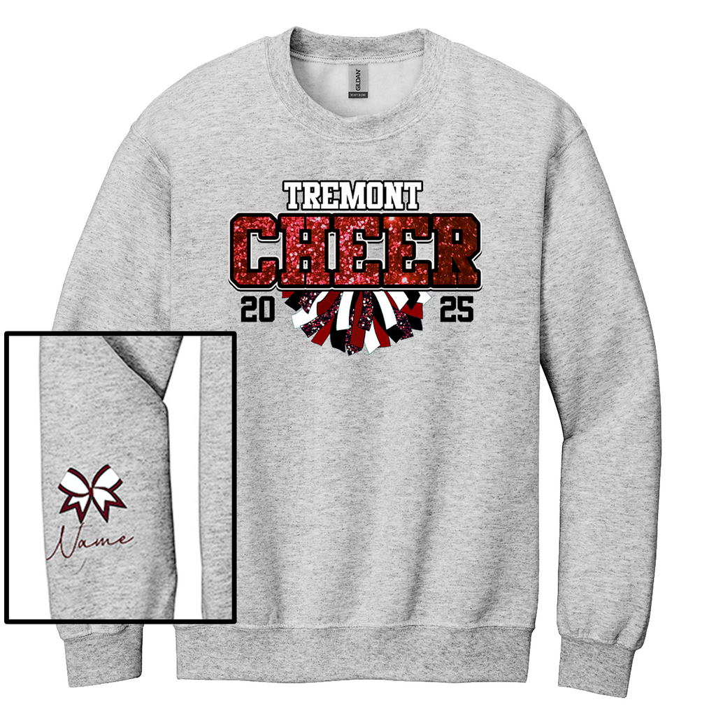TC25 - Tremont Cheer 2025 - 50/50 Cotton Poly Crewneck Sweatshirt