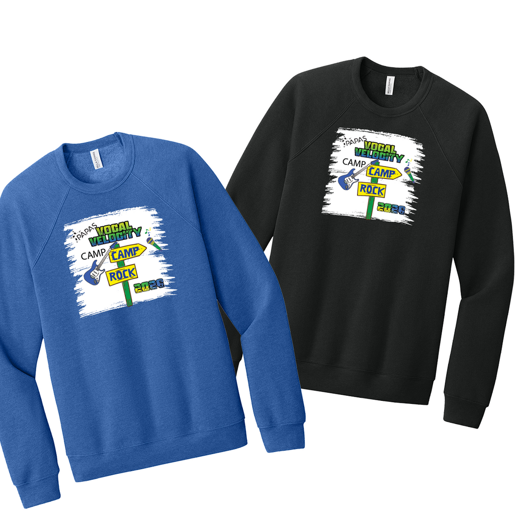 PAPAS - Peoria Area Performance Arts School - Vocal Velocity Camp - Sponge Fleece Crewneck Sweatshirt