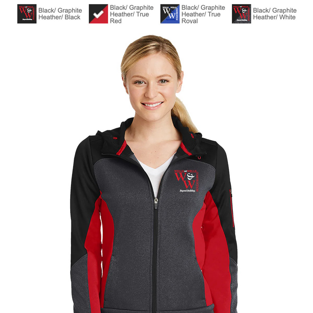 WWC22 - Wells & Wells Ladies - Ladies Tech Fleece Zip Hoodie