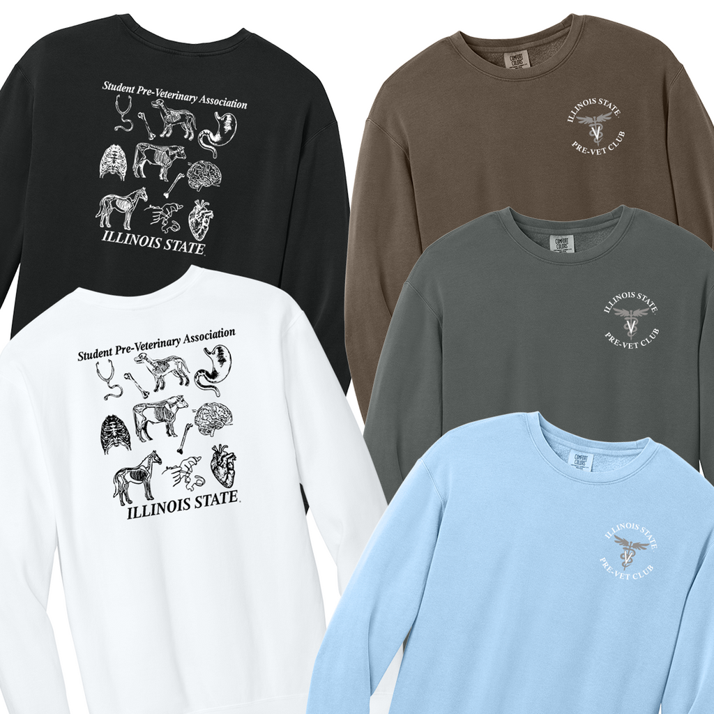 ISUAG25 - SPVA - Lightweight Crewneck Sweatshirt - "Pre-Vet Club Logo"