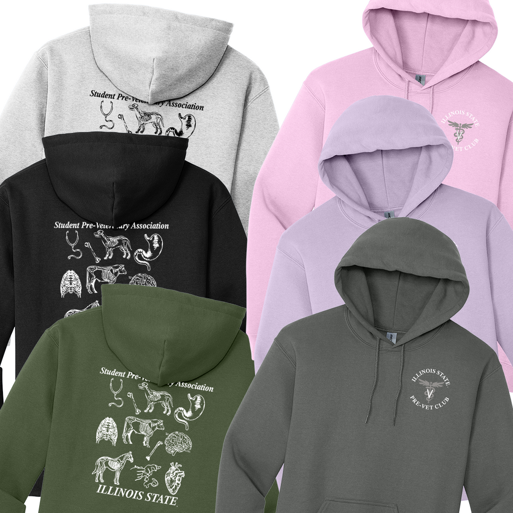 ISUAG25 - SPVA - Hooded Sweatshirt - "Pre-Vet Club Logo"
