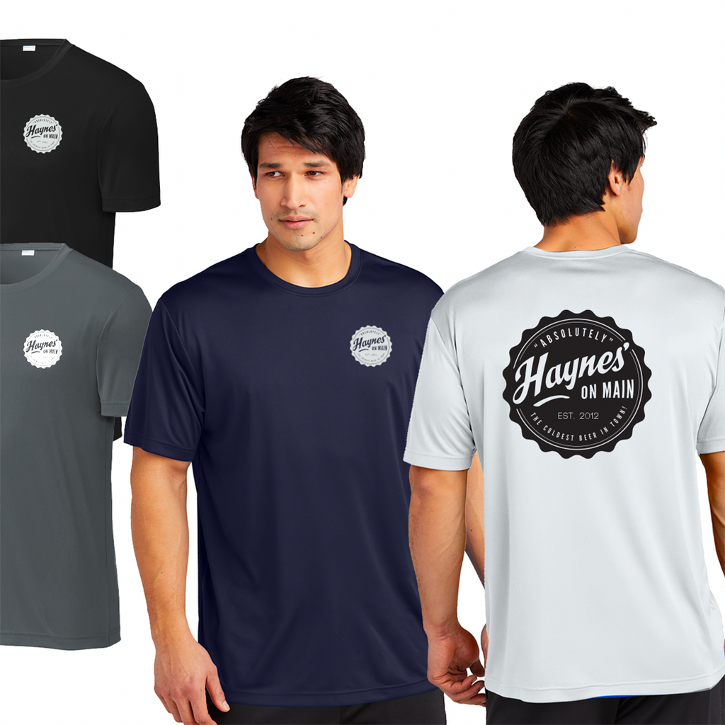 HOM23 - Haynes' on Main - Short Sleeve Wicking Tee