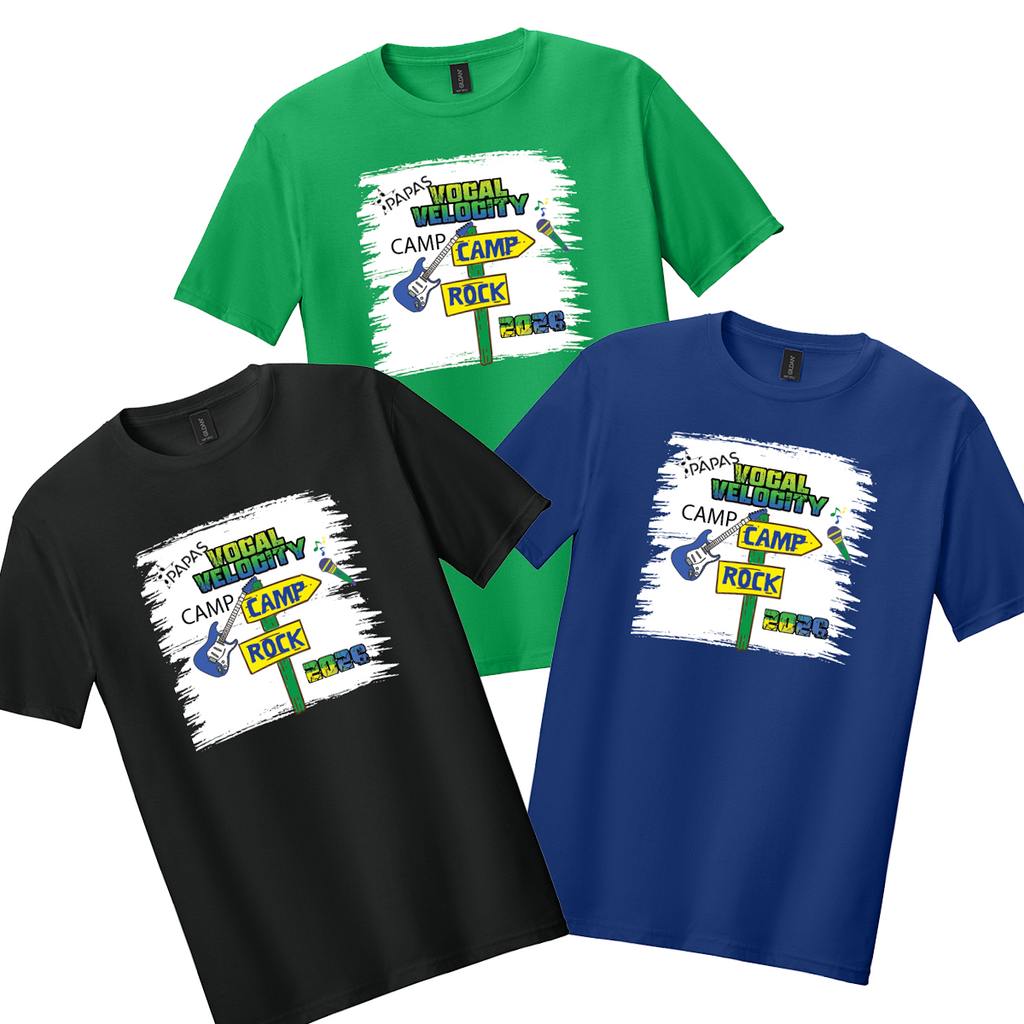 PAPAS - Peoria Area Performance Arts School - Vocal Velocity Camp - Short Sleeve Tee