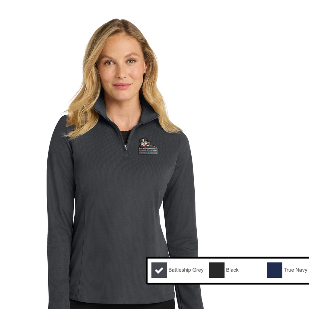 CA - Custom Air - Women's Pinpoint Mesh 1/2-Zip
