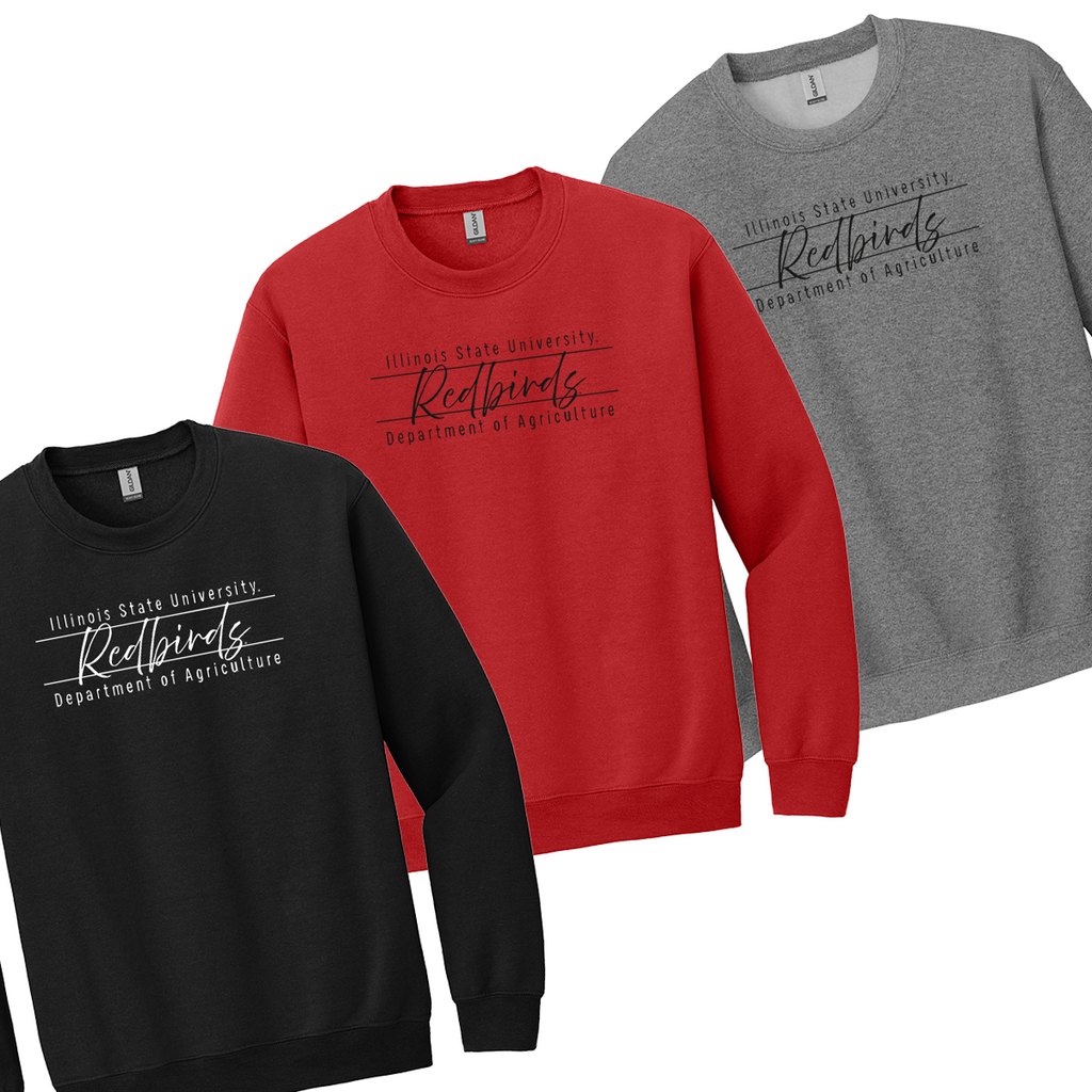 ISUAG25 - General Ag - Crewneck Sweatshirt - "Redbirds Script"
