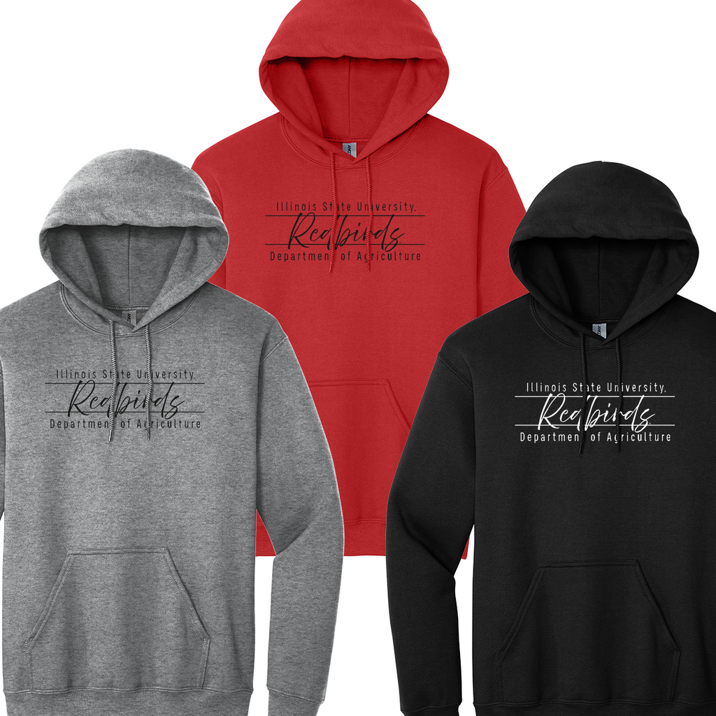 ISUAG25 - General Ag - Hooded Sweatshirt- "Redbirds Script"