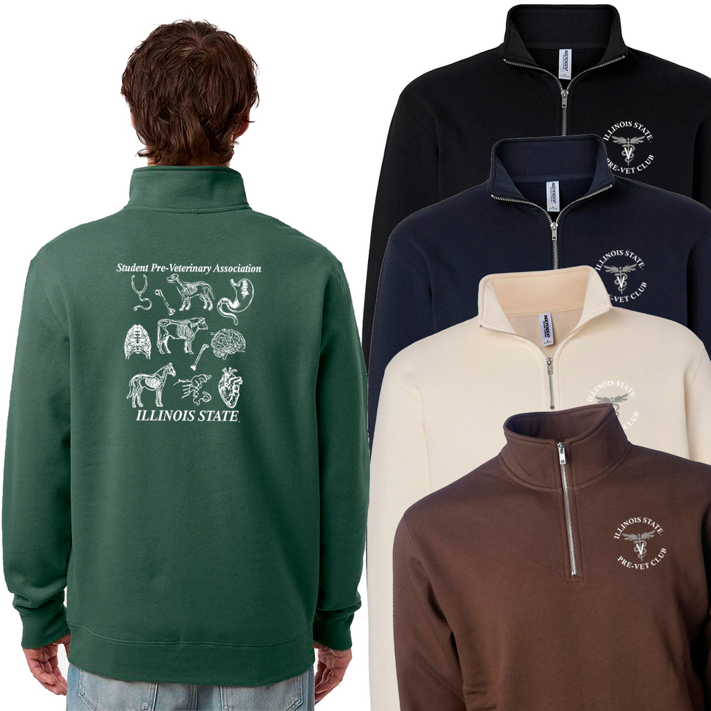 ISUAG25 - SPVA - Midweight Quarter-Zip Pullover - "Pre-Vet Club Logo"