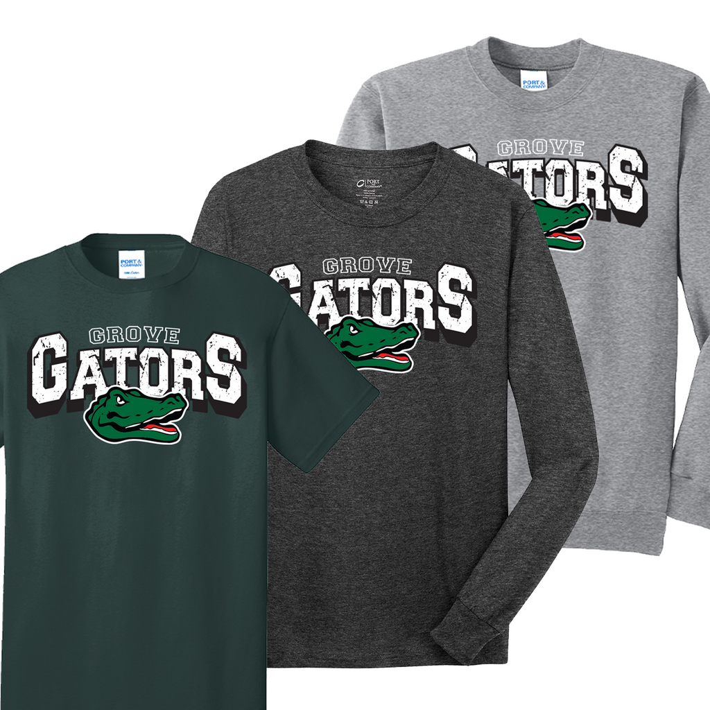 GVGTR24 - Grove Gators Elementary - "Arched Block Gator" Print Lineup