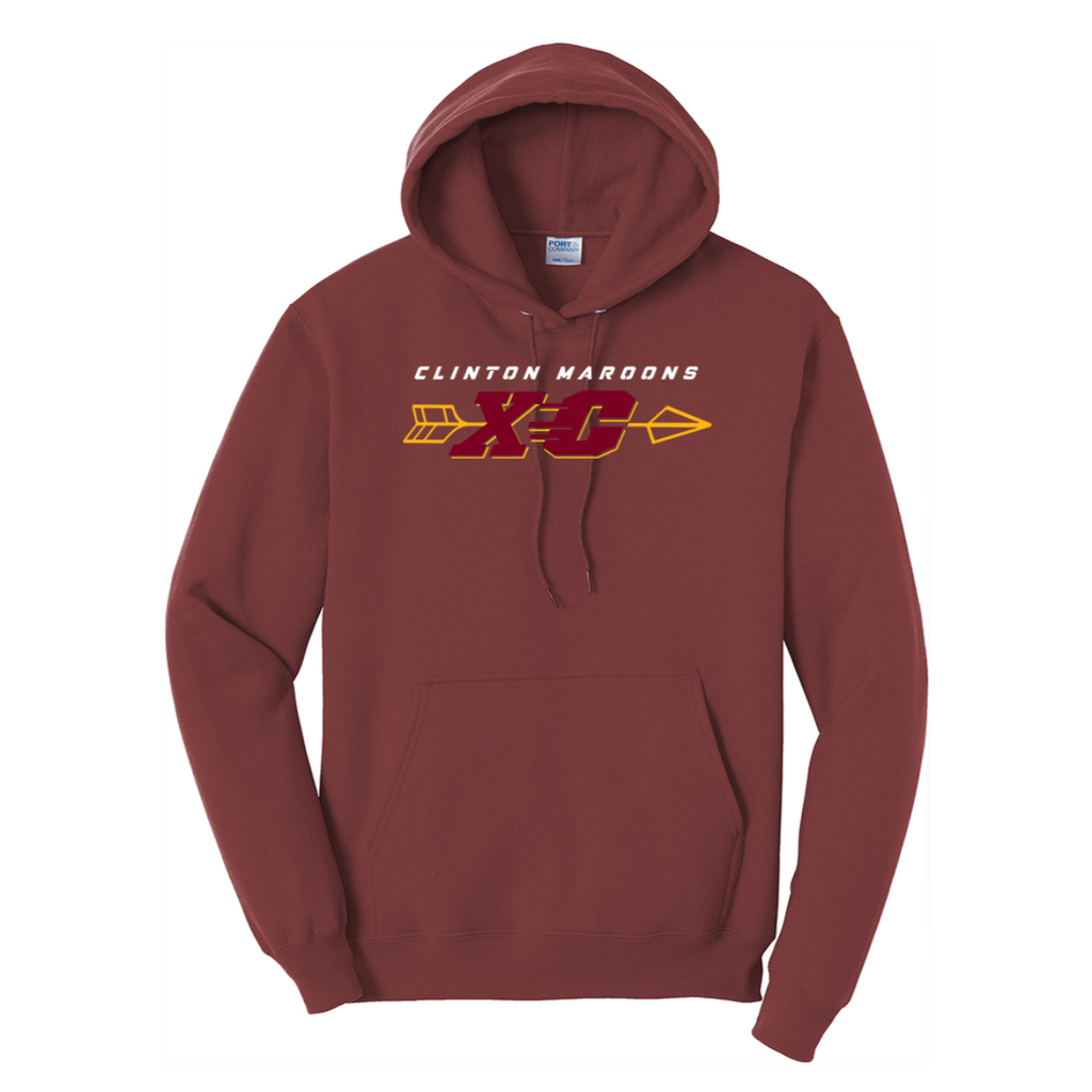 CHSXC26 - Clinton HS XC - Fleece Pullover Hoodie