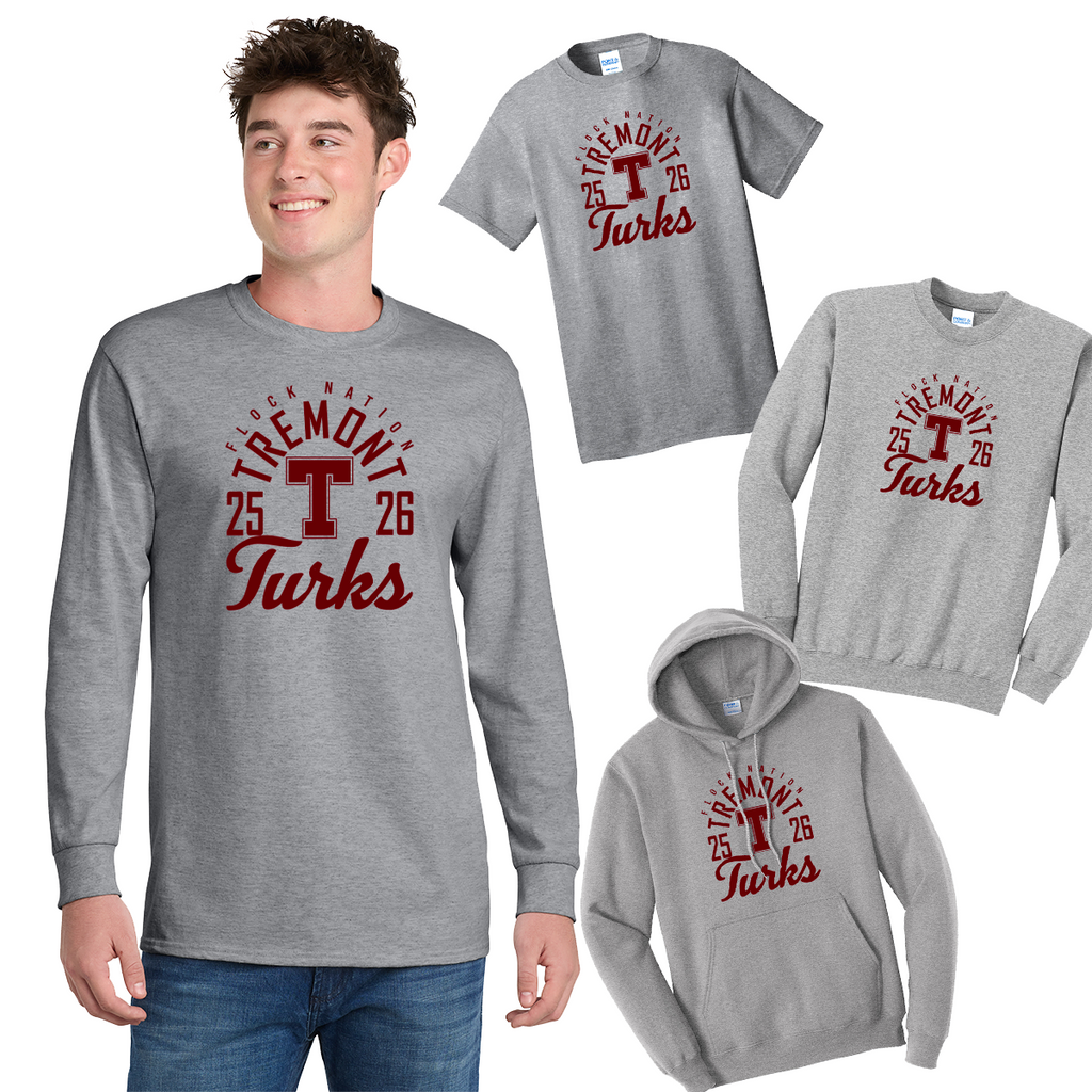 TYBA24 - Tremont Youth Basketball -  Athletic Heather Apparel Lineup