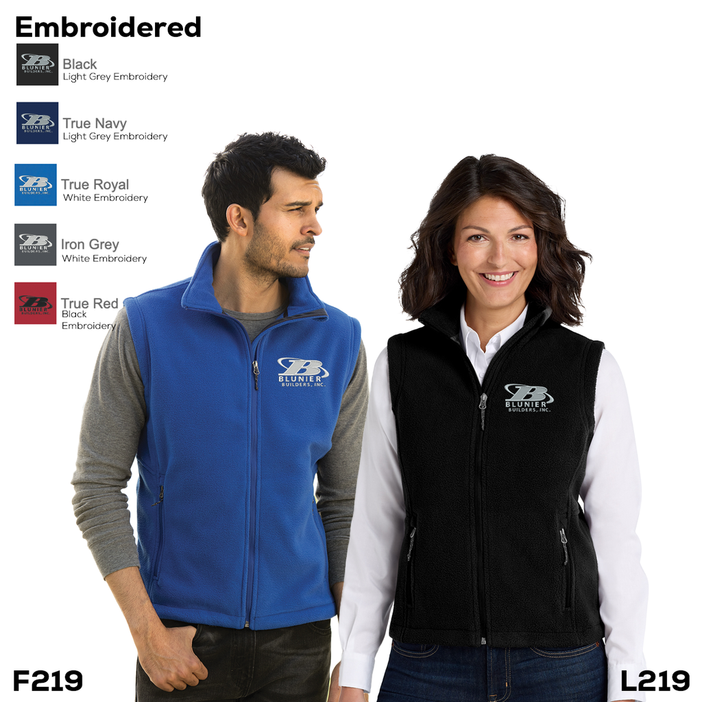 BBR - Blunier Builders - EMB - Port Authority Value Fleece Vest