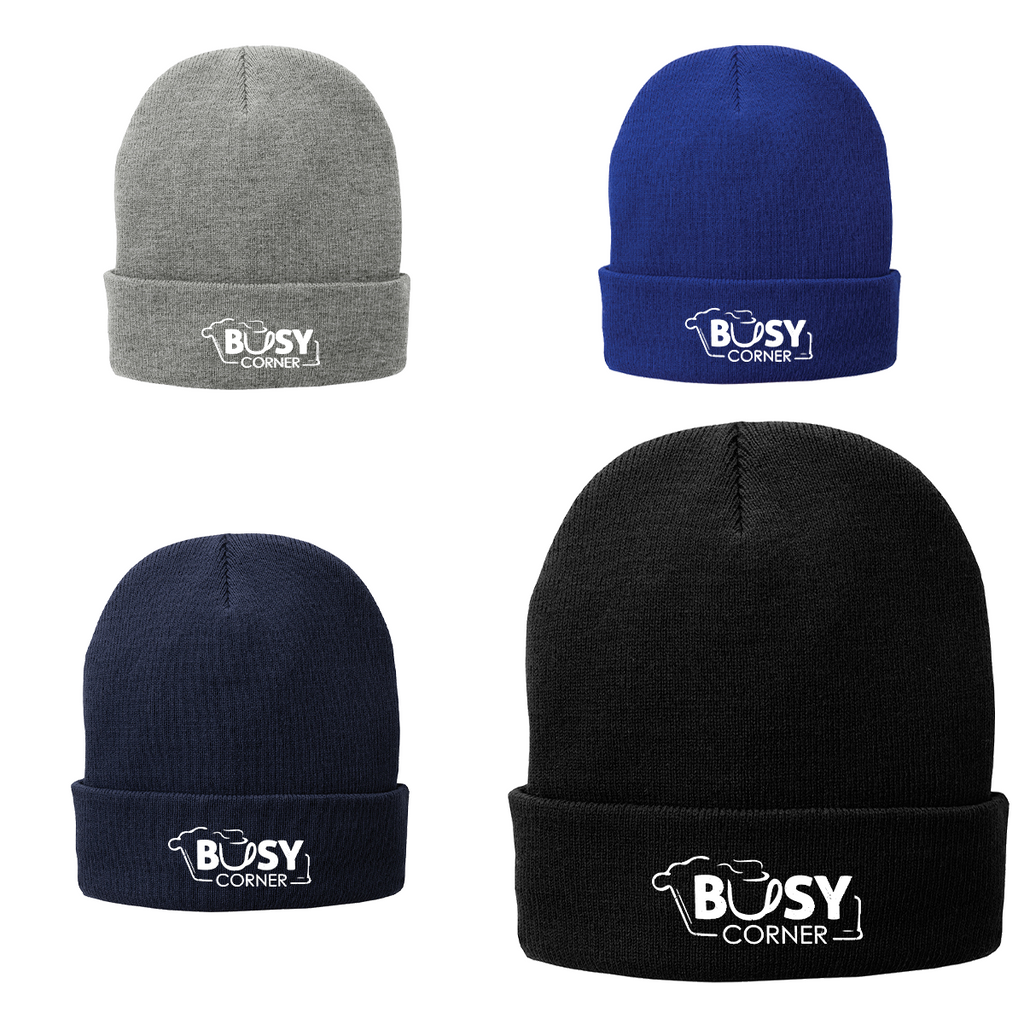 Busy Corner - Fleece-Lined Knit Cap