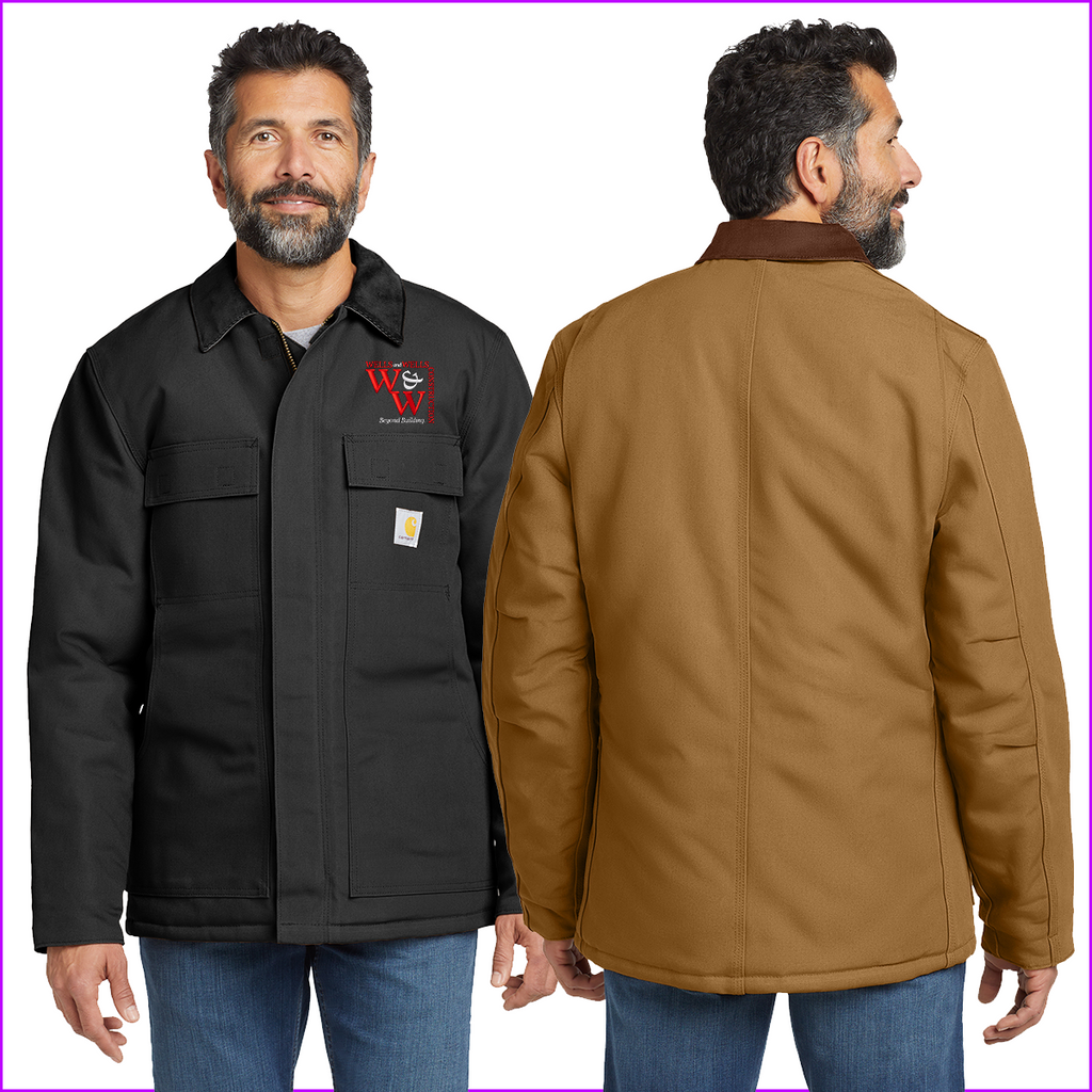 WWC24 - EMB - Wells & Wells Construction - Carhartt Duck Traditional Coat