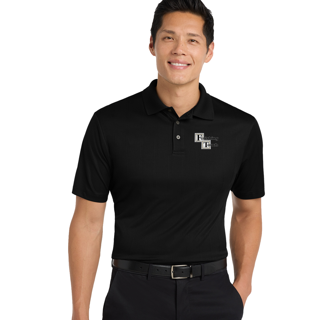 FTCN26 - Finishing Touch  - Performance Fine Jacquard Polo