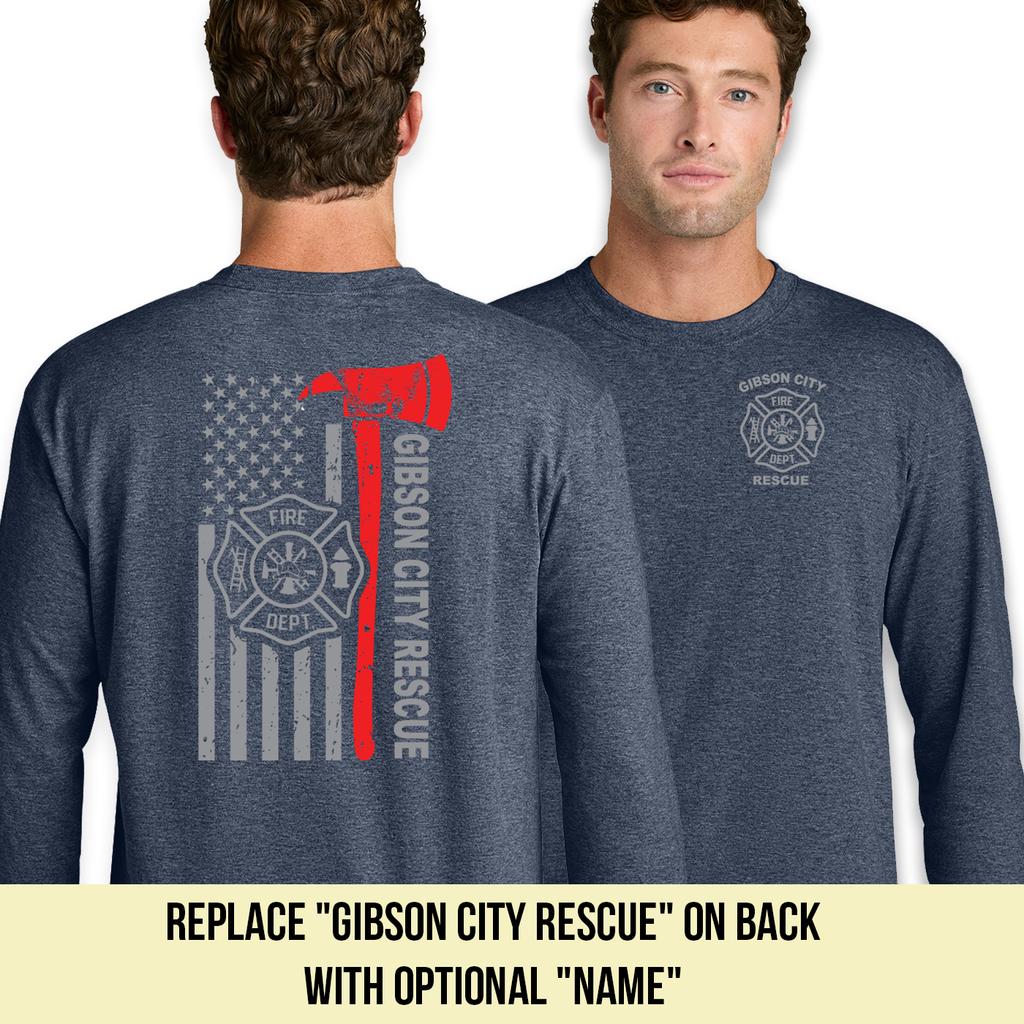 GCFD - Gibson City Fire Dept - Distress Flag Back
