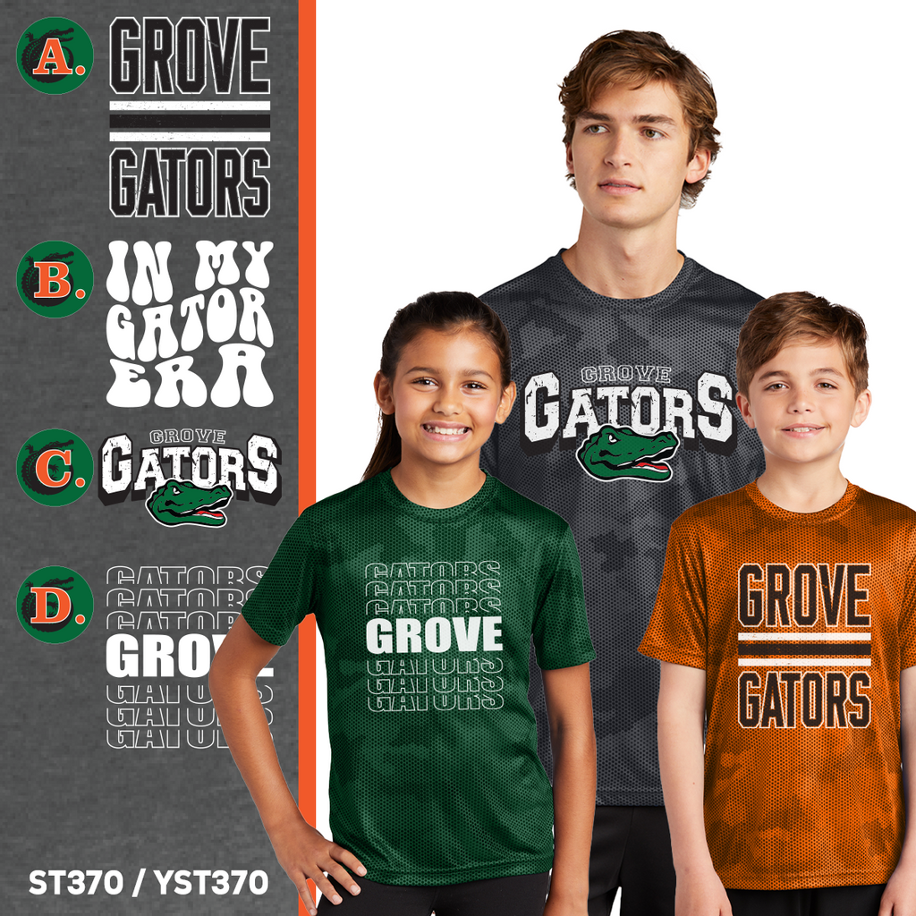GGS25 - Grove Gators Spring Sale - CamoHex Wicking Tee