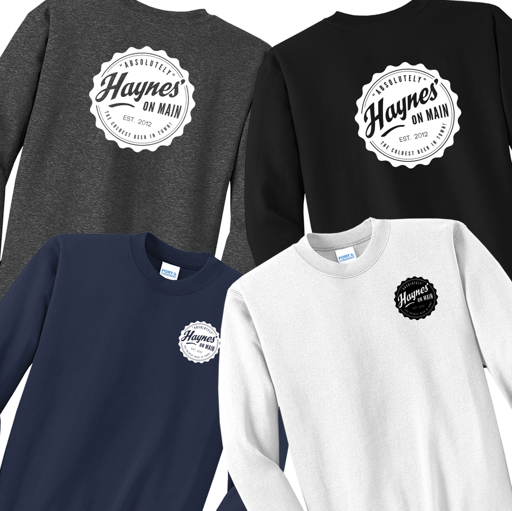 HOM23 - Haynes' on Main - Fleece Crewneck Sweatshirt