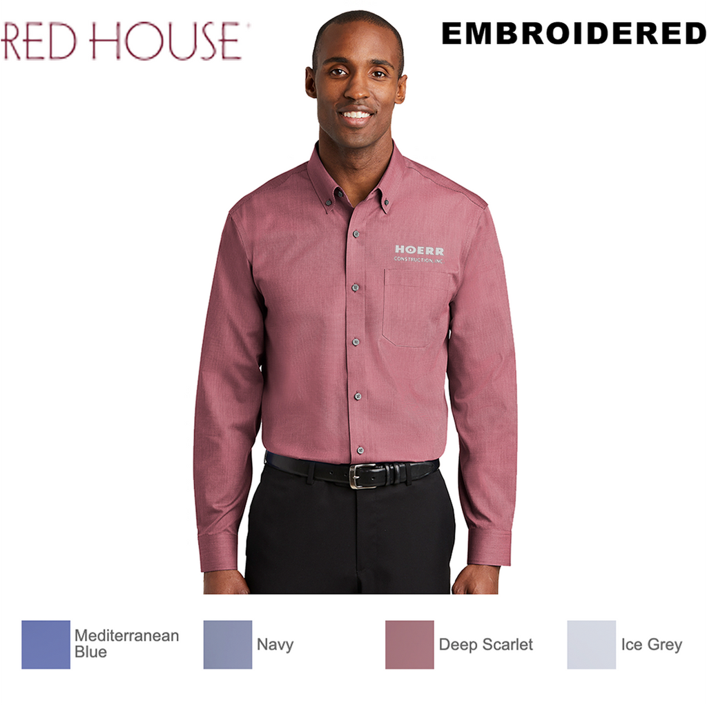 Hoerr Construction - EMB - Red House® Nailhead Non-Iron Shirt