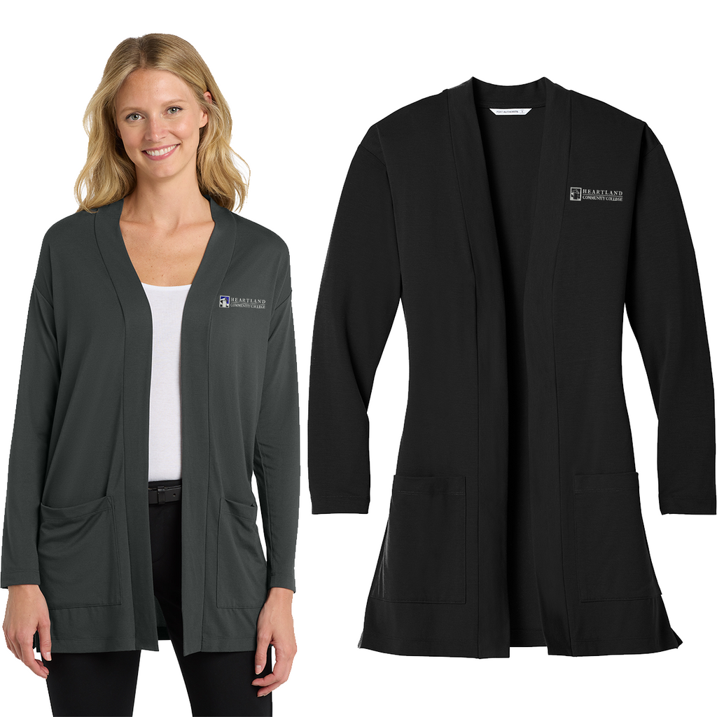 HCC24 - Heartland Community College - Women's Long Pocket Cardigan