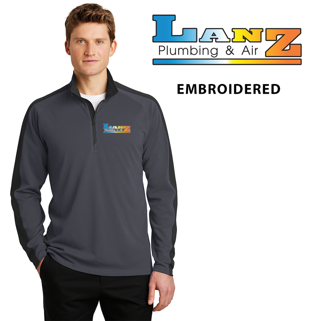 Lanz AZ - EMB - Embroidered Quarter Zip Jacket