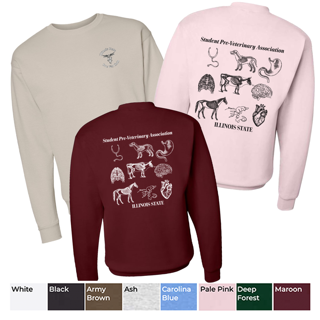 ISUSPVA - SPVA Spring - Crewneck Sweatshirt - "Anatomy Collage"