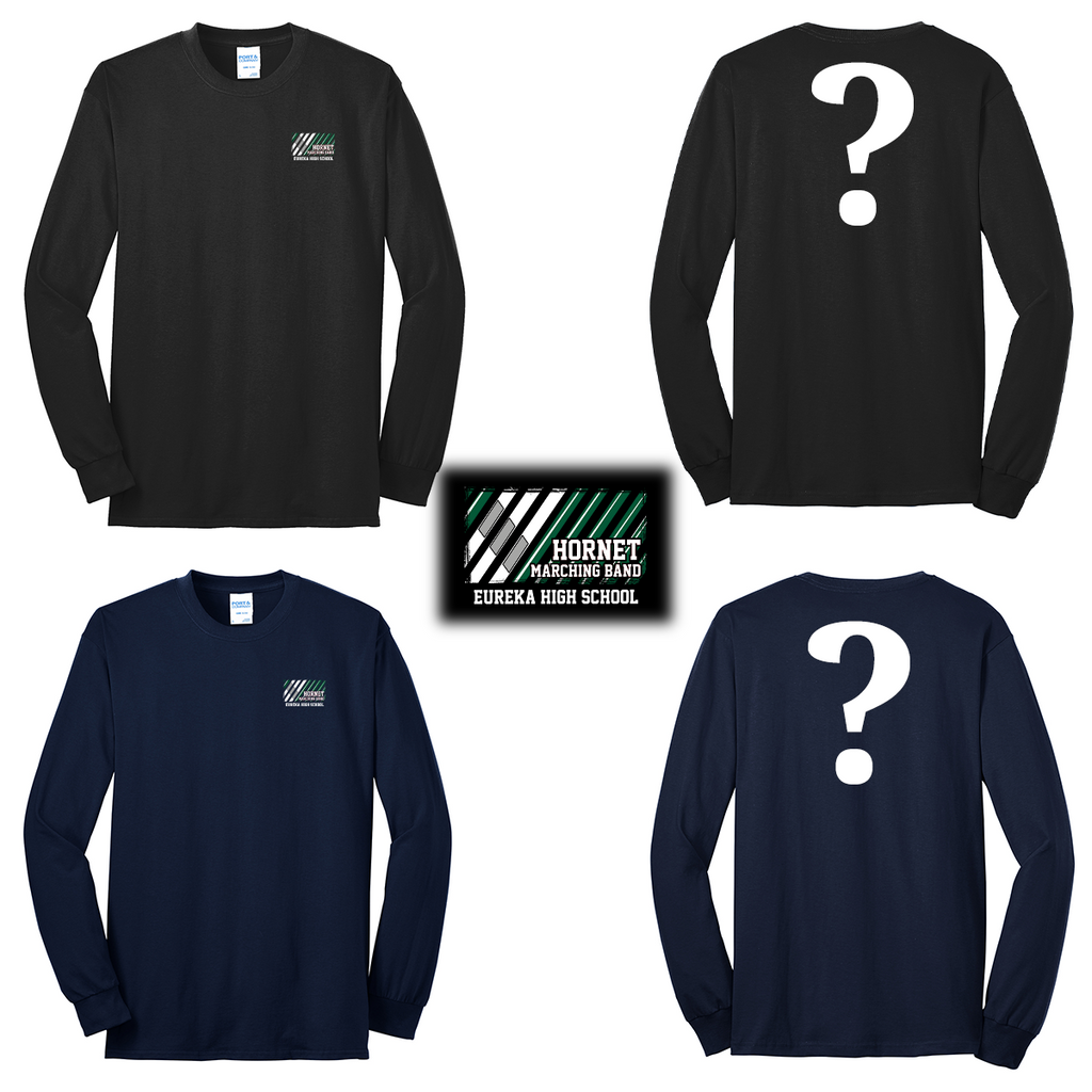 EHSMB25 - Eureka High School Marching Band - Core Blend Long Sleeve Tee - Uniform Logo W/ Show Print