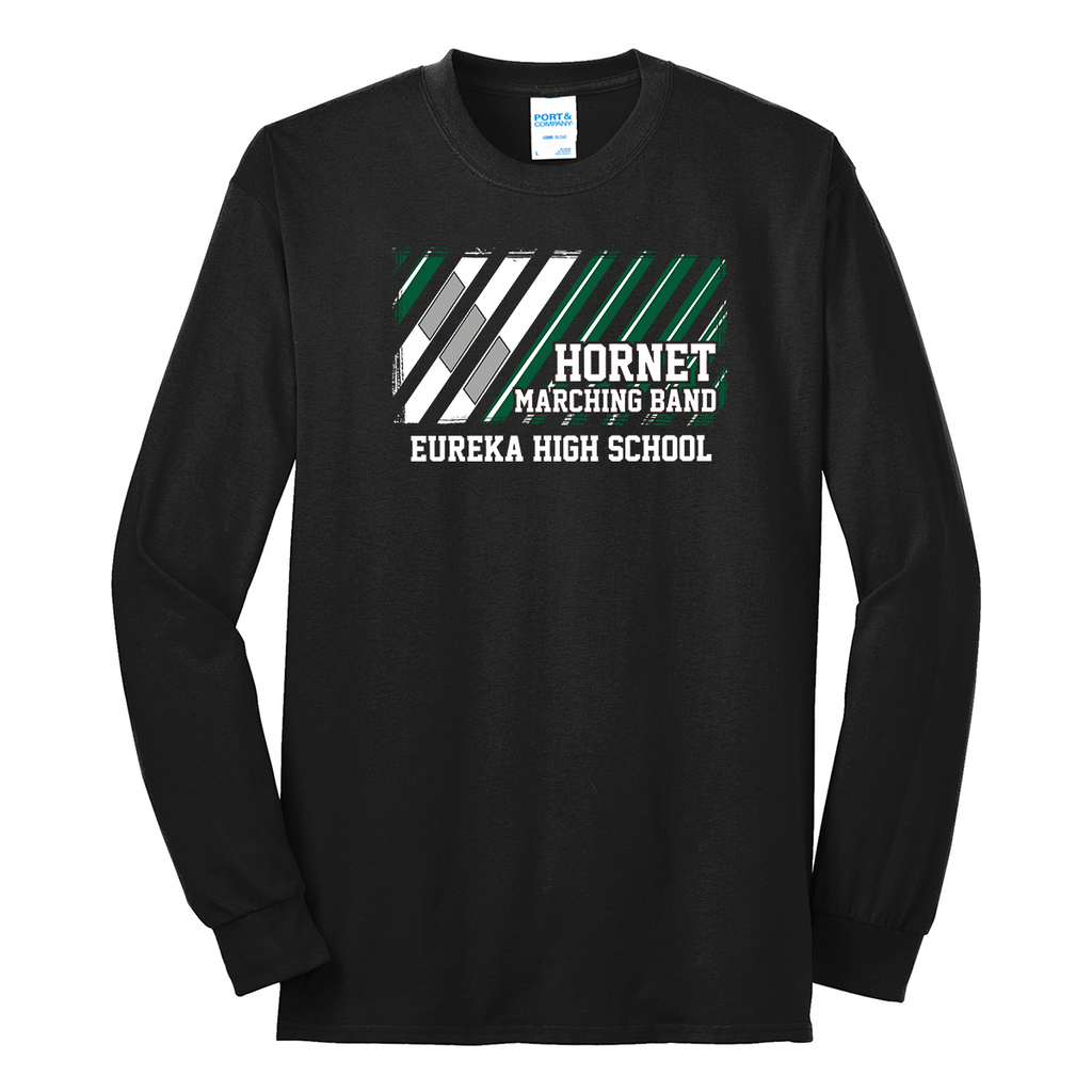 EHSMB25 - Eureka High School Marching Band - Core Blend Long Sleeve Tee - Show Print