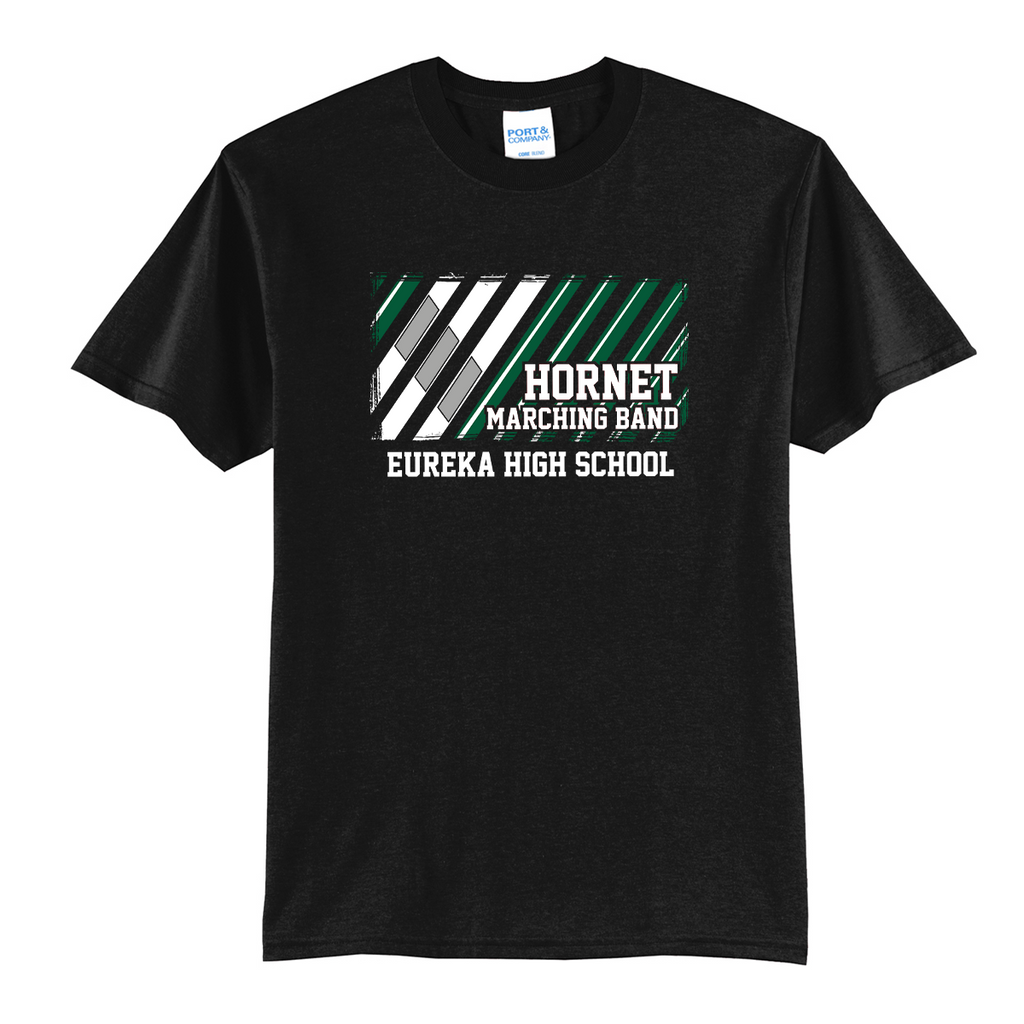 EHSMB25 - Eureka High School Marching Band - Core Blend Tee - Marching Hornet Print