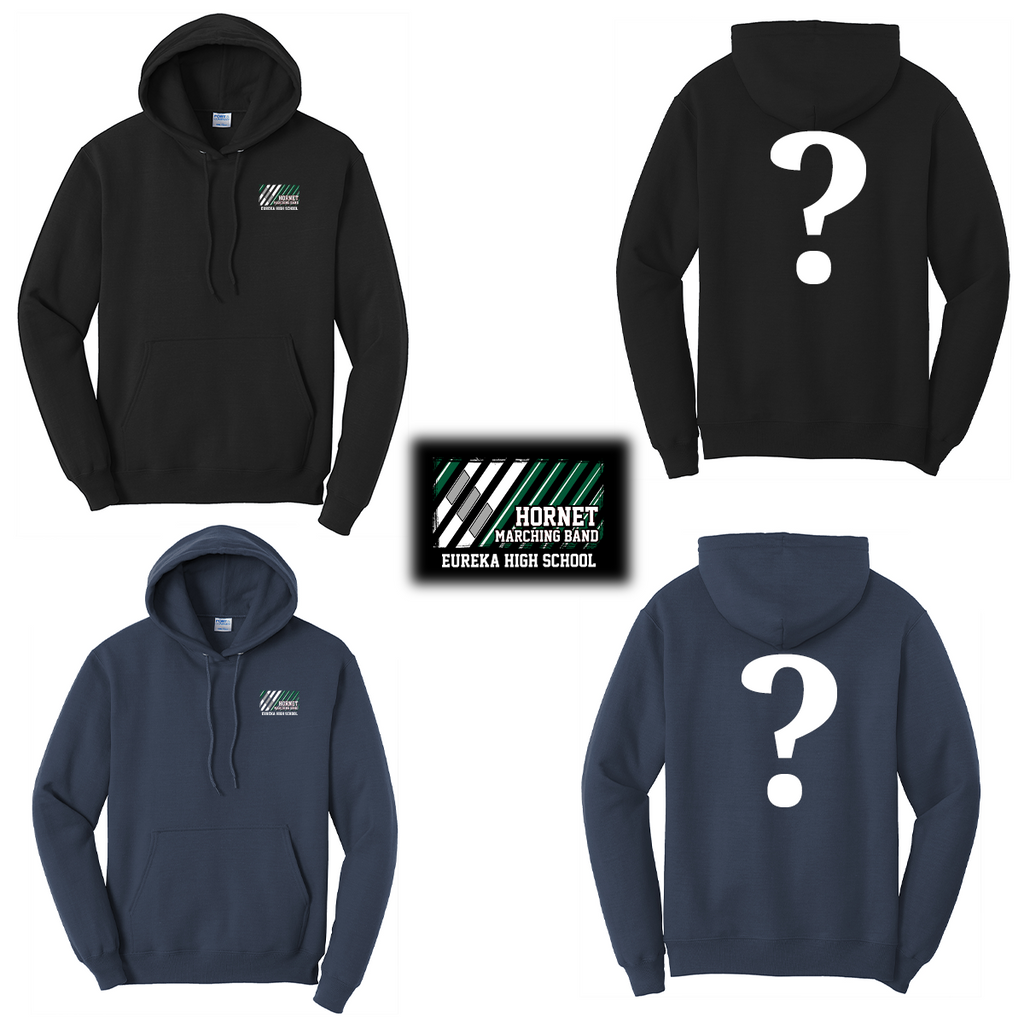 EHSMB25 - Eureka High School Marching Band - Core Fleece Hoodie - Uniform Logo W/ Show Print