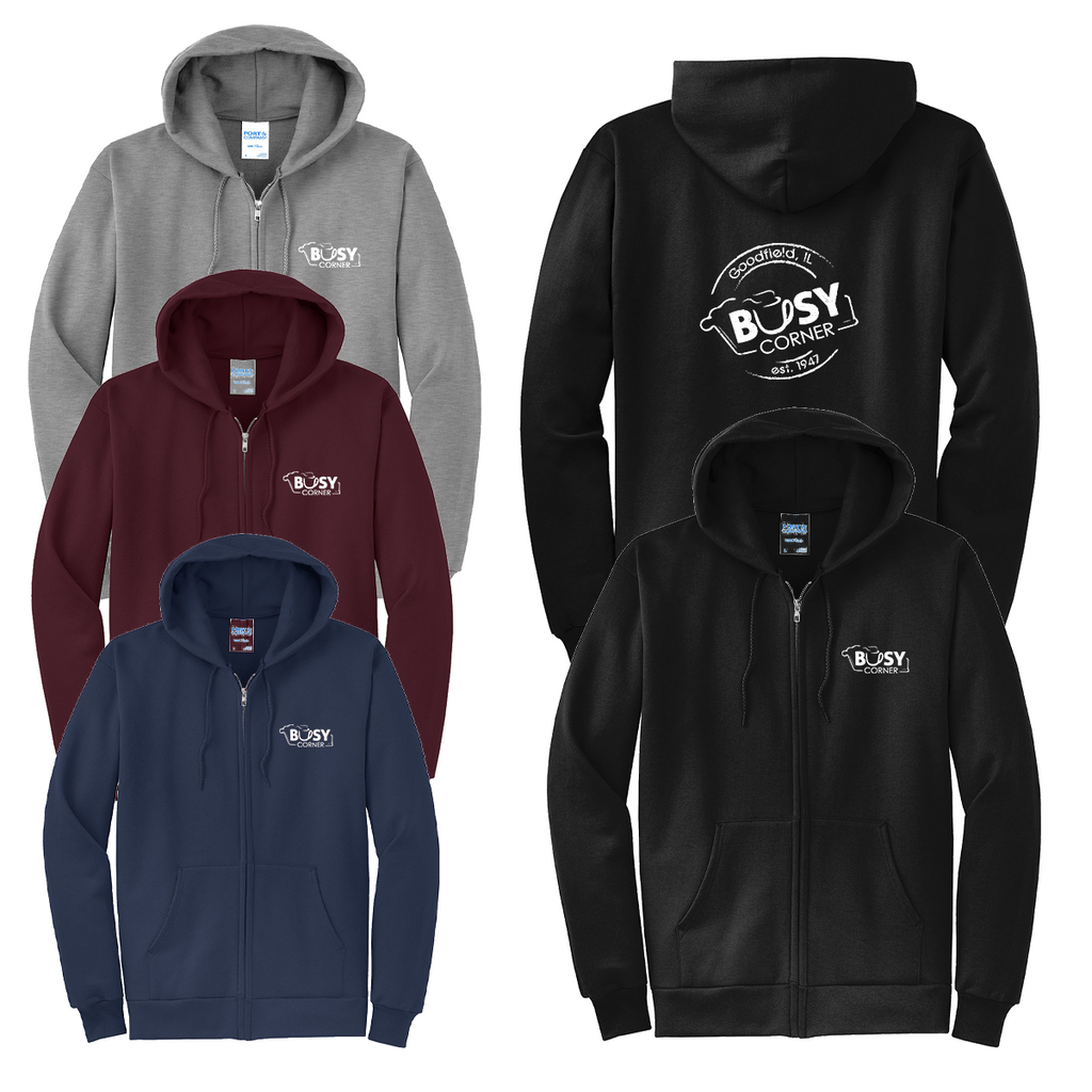 Busy Corner - Fleece Zip Hoodie