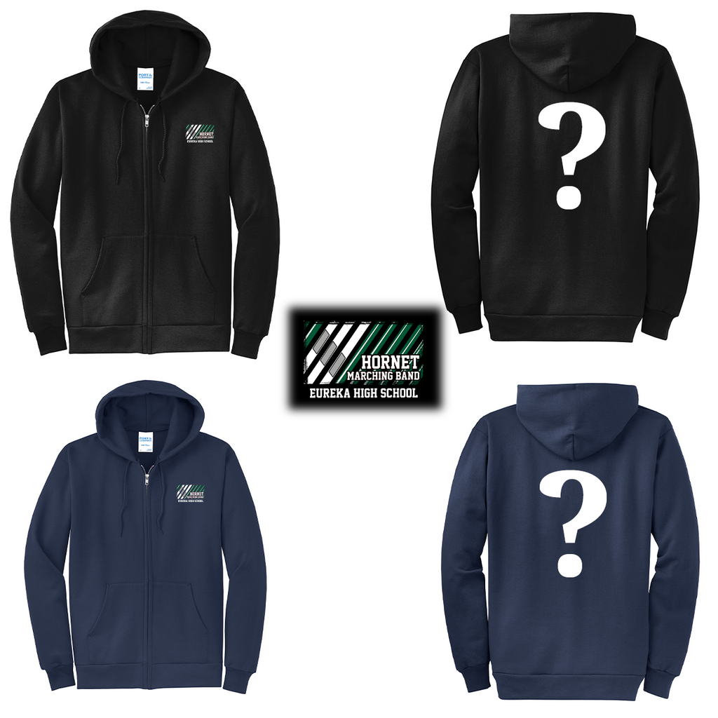 EHSMB25 - Eureka High School Marching Band - Core Fleece Zip-Hoodie - Uniform Logo W/ Show Print