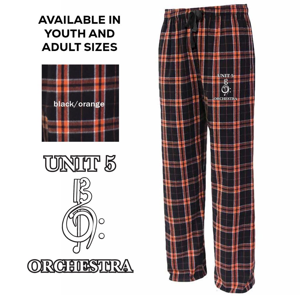 UN5 - Unit 5 Orchestra Spirit Wear - Flannel Pants