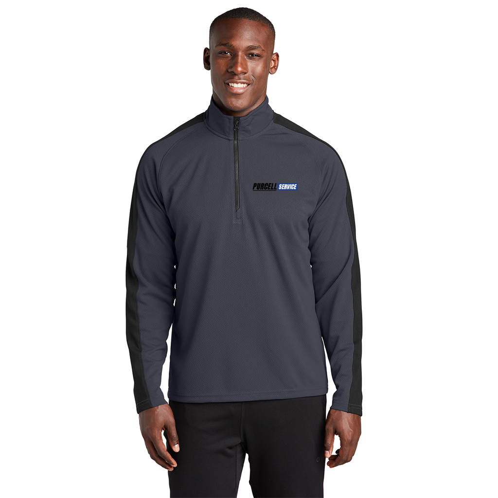 Purcell Service - Textured Colorblock 1/4-Zip Pullover