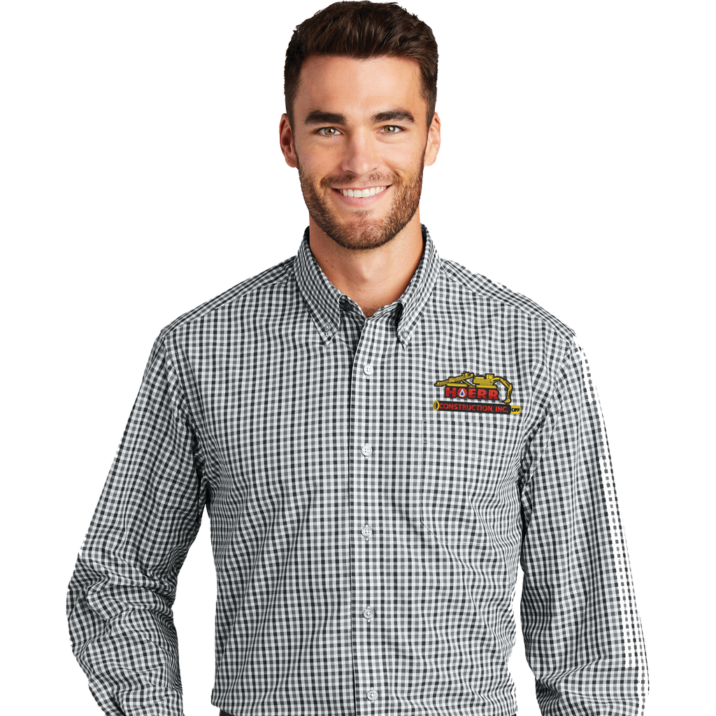 HC - Hoerr Construction - Long Sleeve Easy Care Shirt