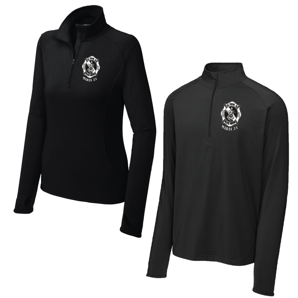 MABAS33 - Printed Sport-Wick Stretch 1/4-zip Pullover