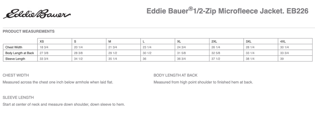 Eddie Bauer EB226 1/2-Zip Microfleece Jacket 